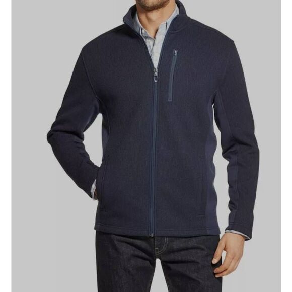 IZOD XL Sportswear Shaker Midweight Fleece Jacket - Picture 1 of 6
